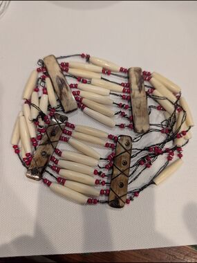 Handcrafted  Beaded Statement Choker Necklace Diy